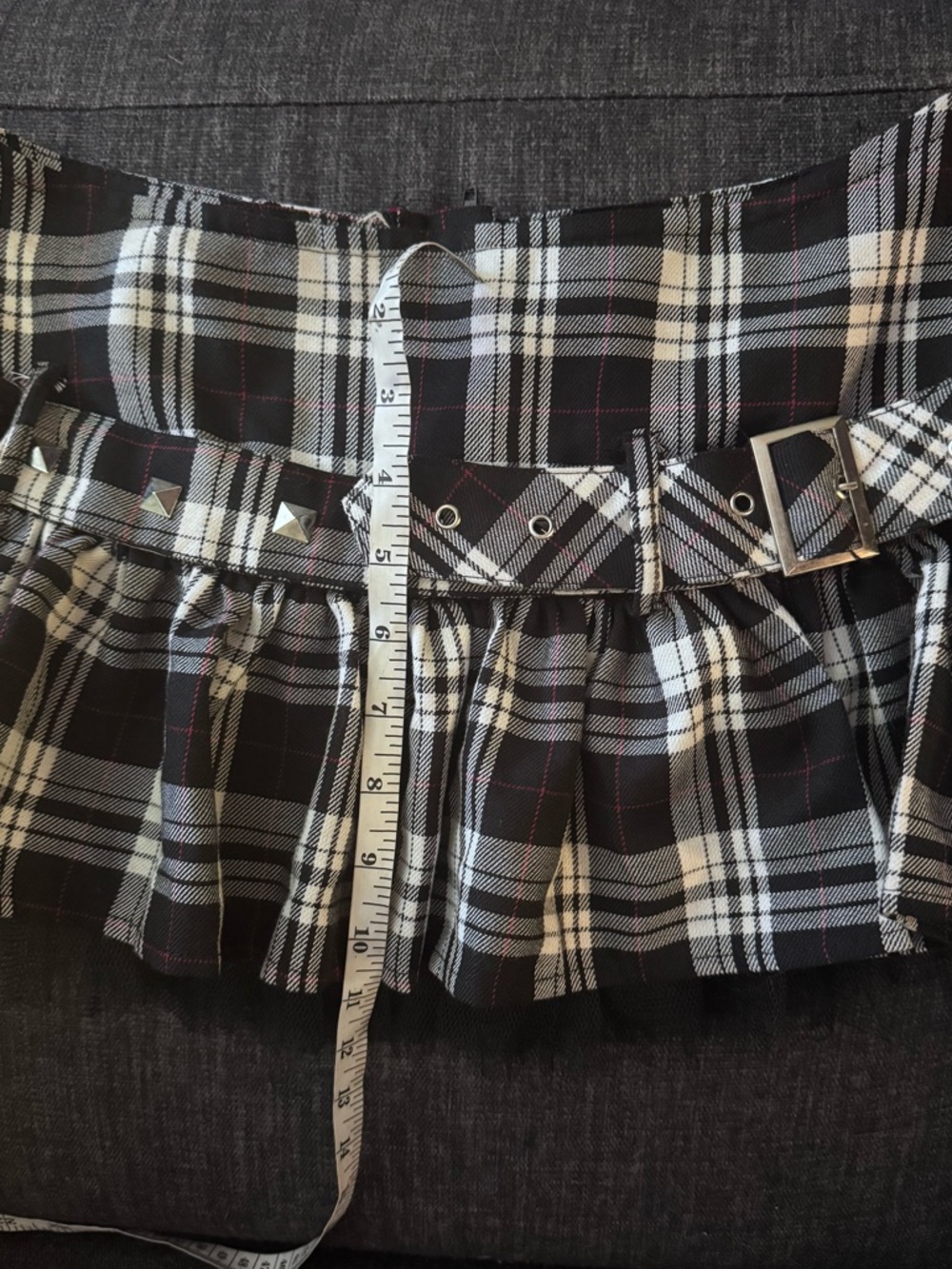 Y2K vintage Hell Bunny hand cuff ultra mini skirt - Picture 8 of 8